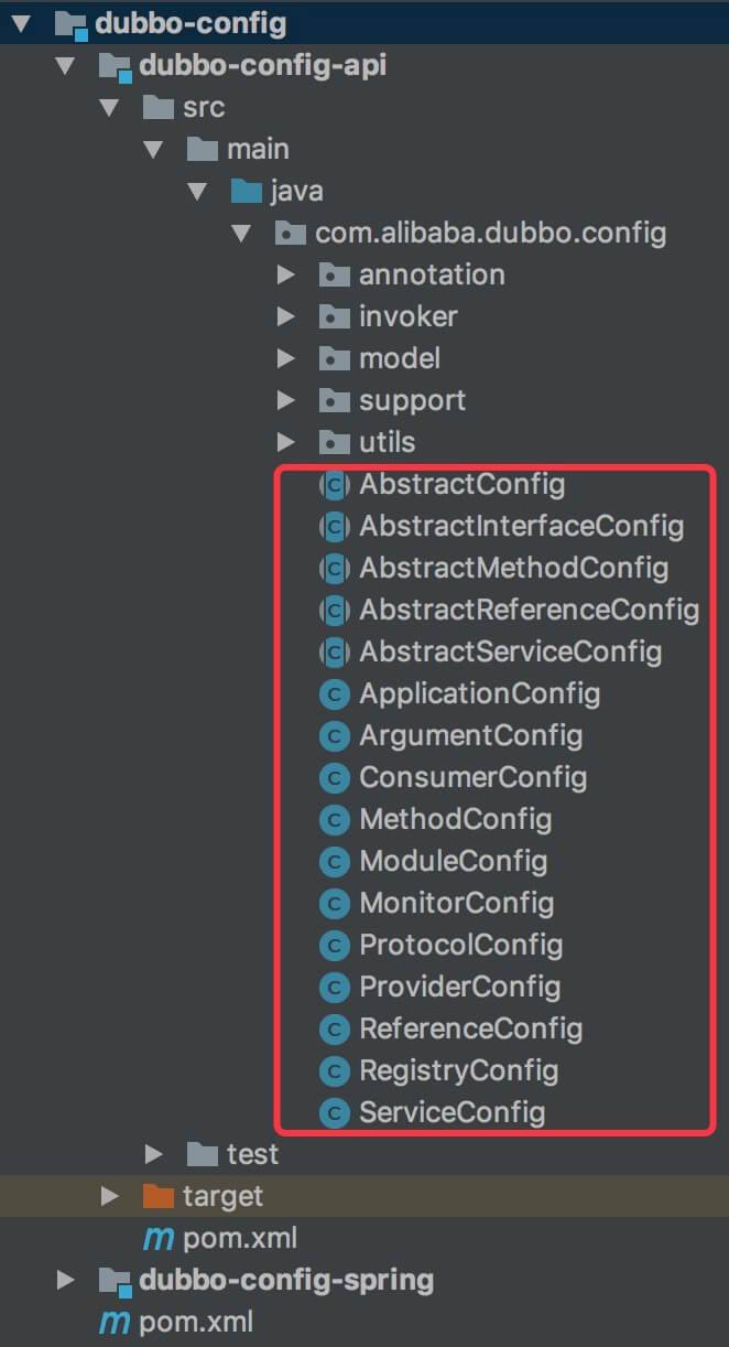 dubbo-config-api 项目结构
